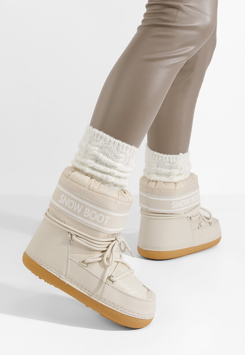 Beżowe śniegowce damskie Altares