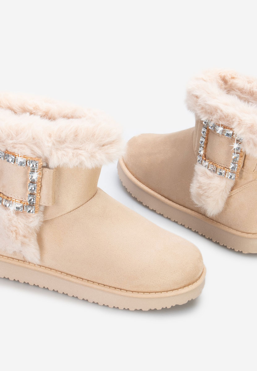 Beżowe śniegowce damskie Noranda