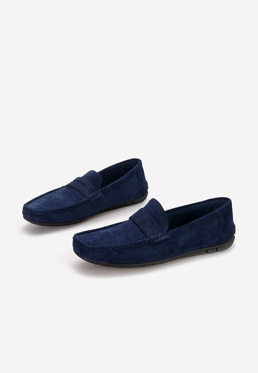Niebieskie mokasyny męskie Morris