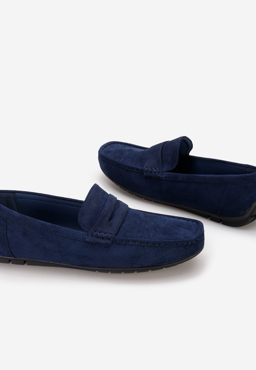 Niebieskie mokasyny męskie Morris