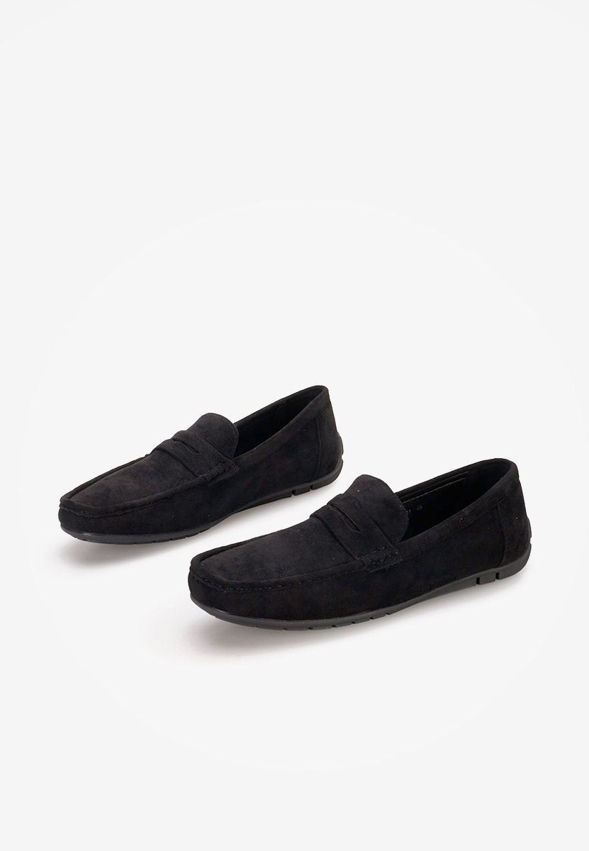 Czarne mokasyny męskie Morris