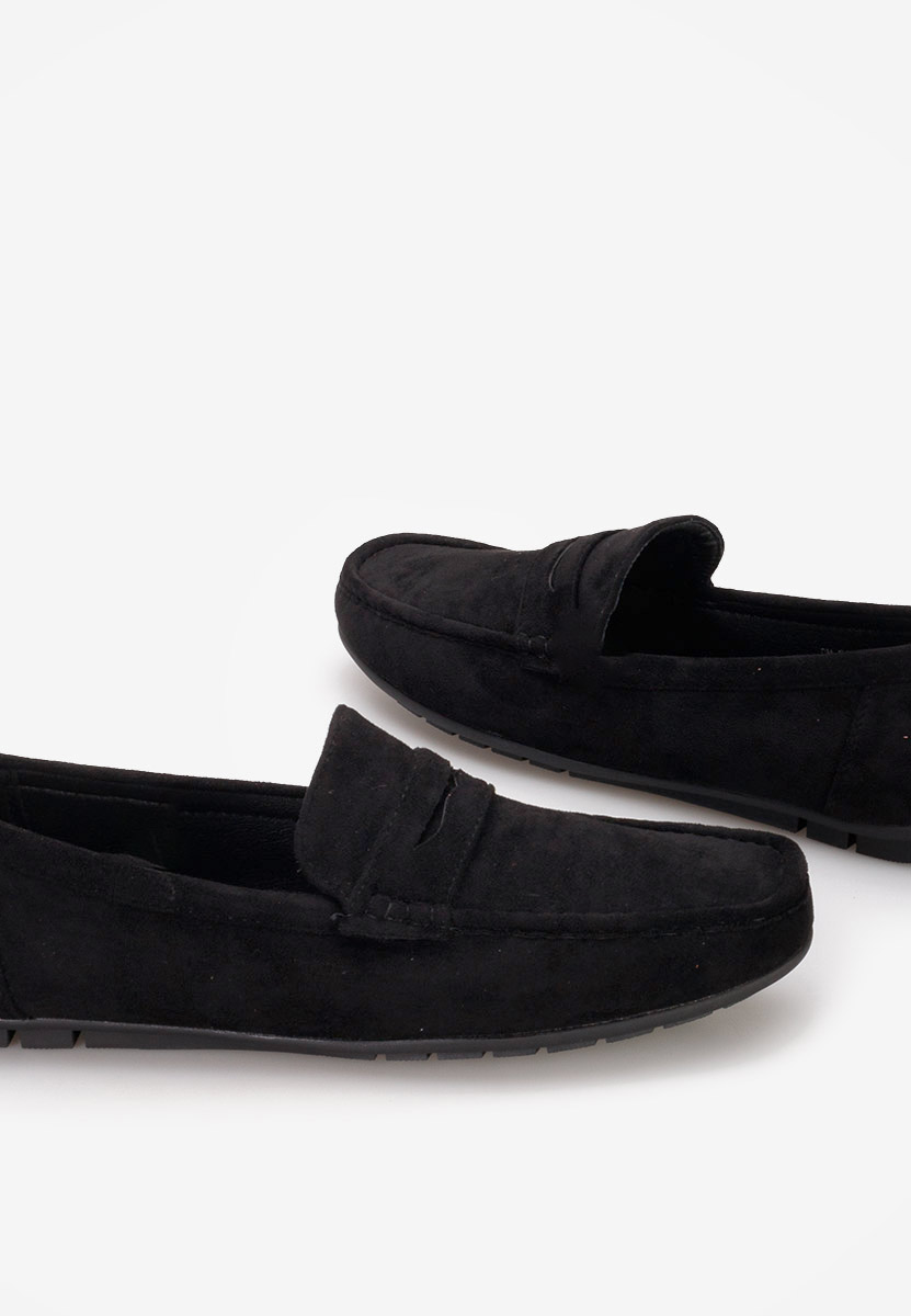 Czarne mokasyny męskie Morris