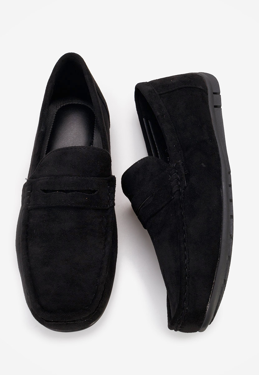 Czarne mokasyny męskie Morris