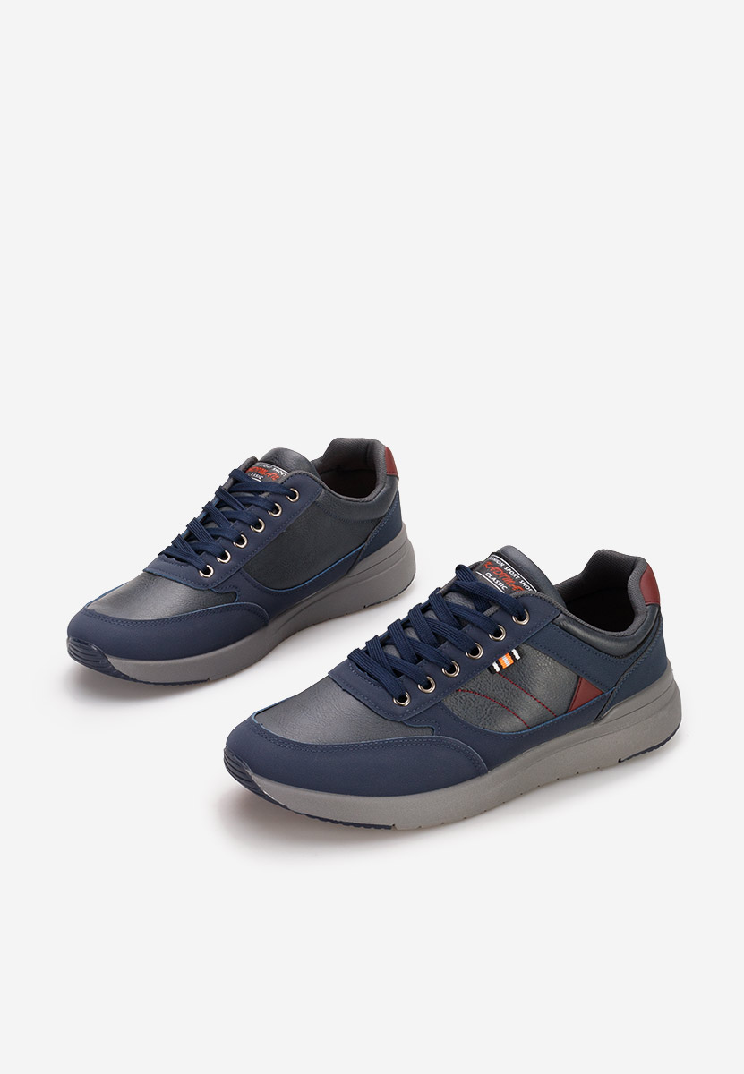 Niebieskie sneakersy męskie Freeman