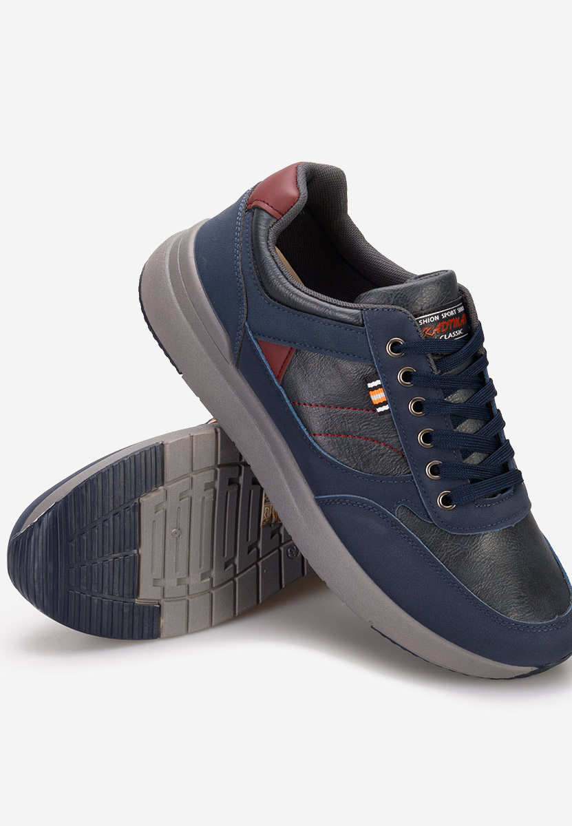 Niebieskie sneakersy męskie Freeman