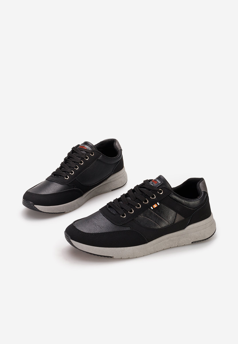 Czarne sneakersy męskie Freeman