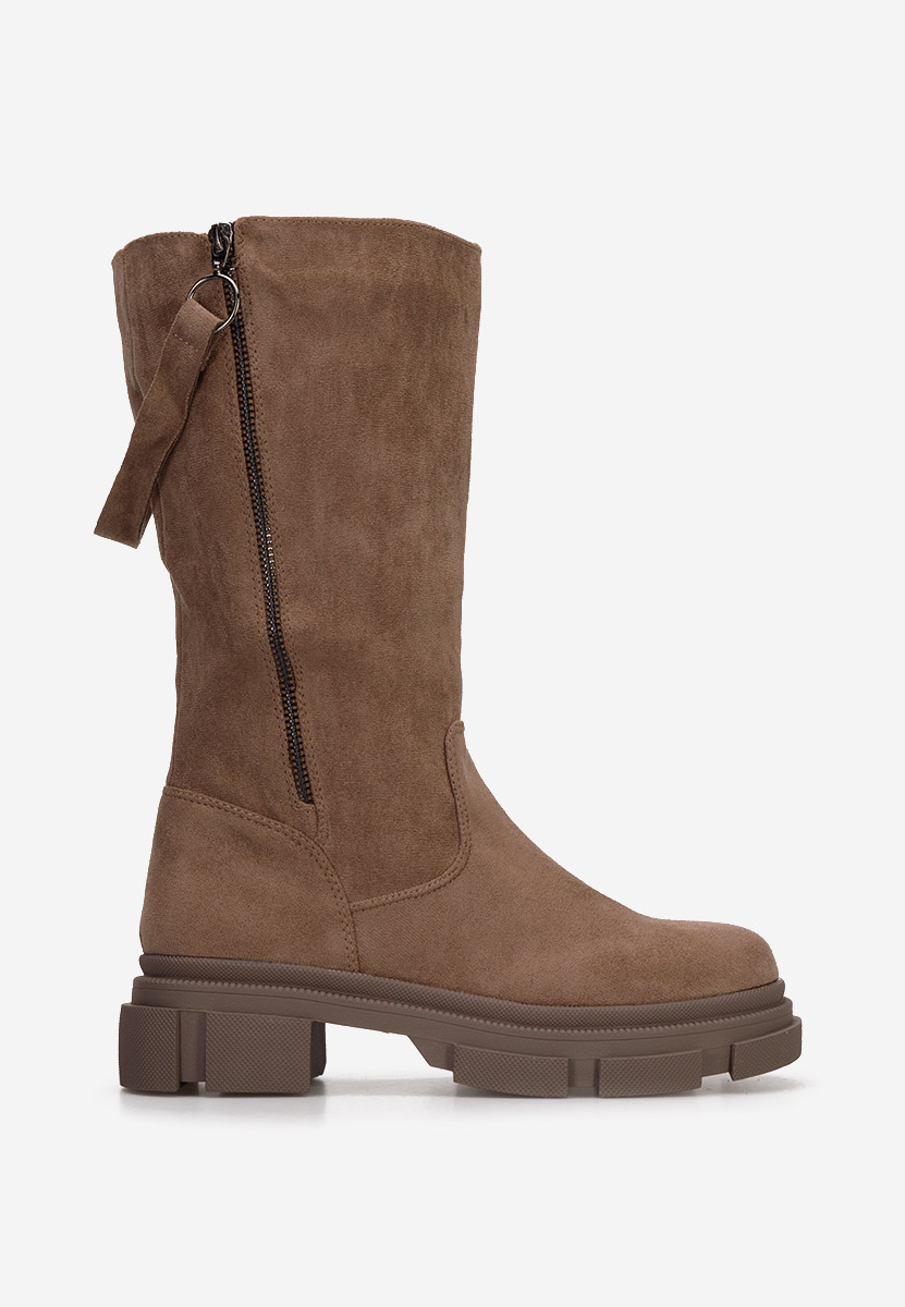 Khaki kozaki damskie Xenda