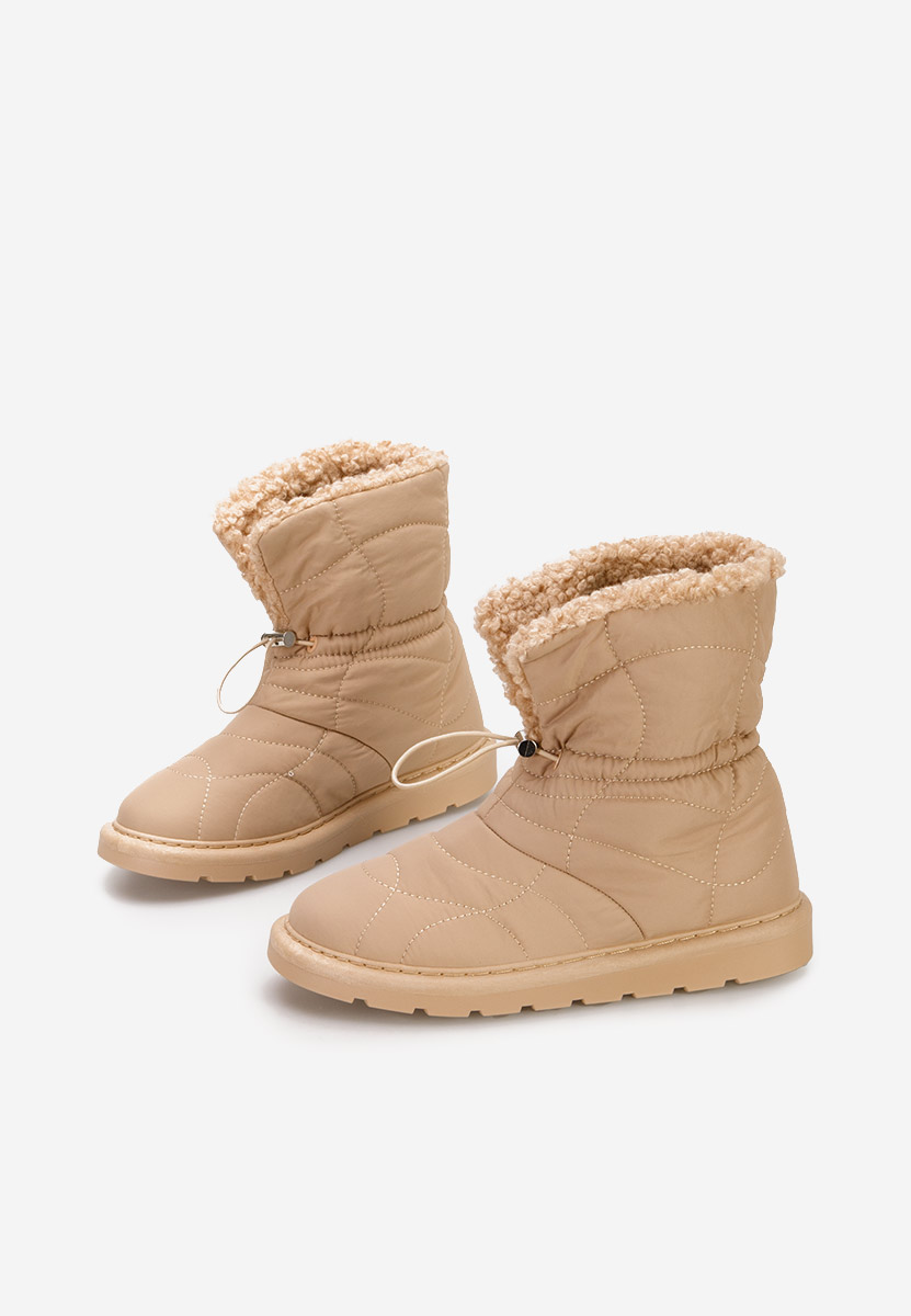 Khaki śniegowce damskie Kendra