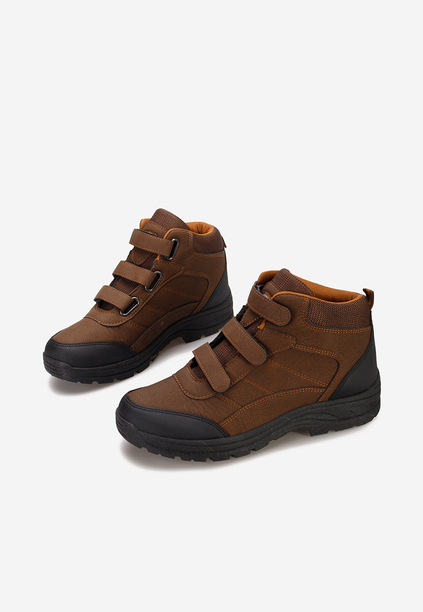 Brązowe botki męskie Tiordan