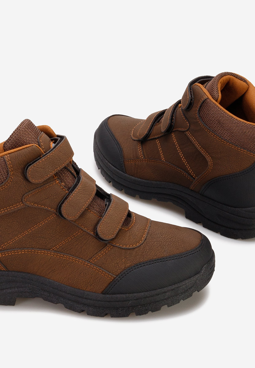 Brązowe botki męskie Tiordan