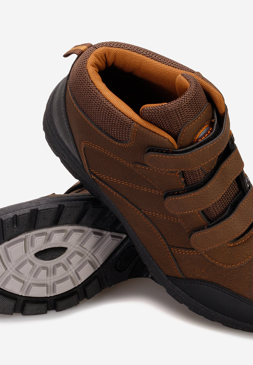 Brązowe botki męskie Tiordan