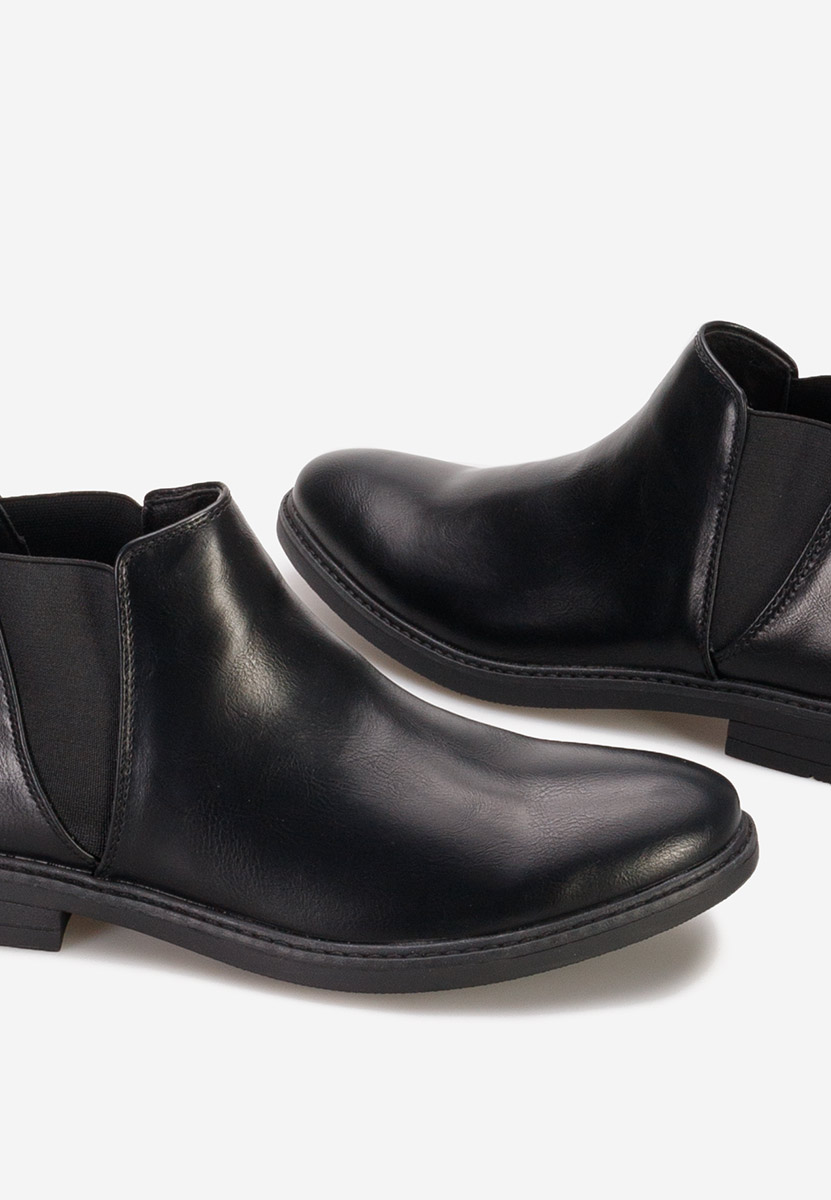 Czarne botki męskie Galven