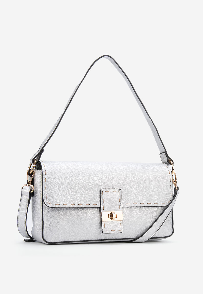 Srebrne torebka do ręki Emilea