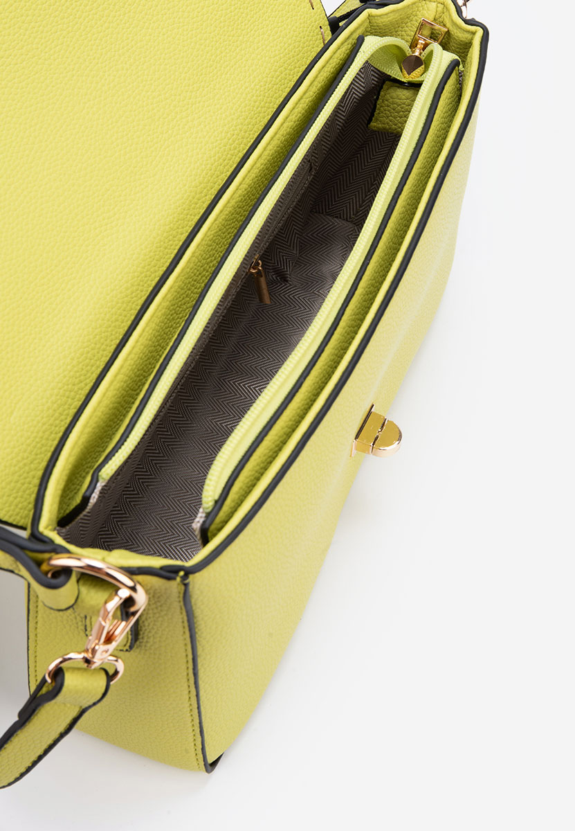 Limonkowe torebka do ręki Emilea