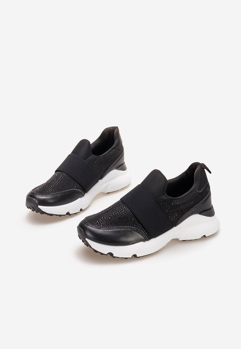 Czarne sneakersy damskie Zaliana