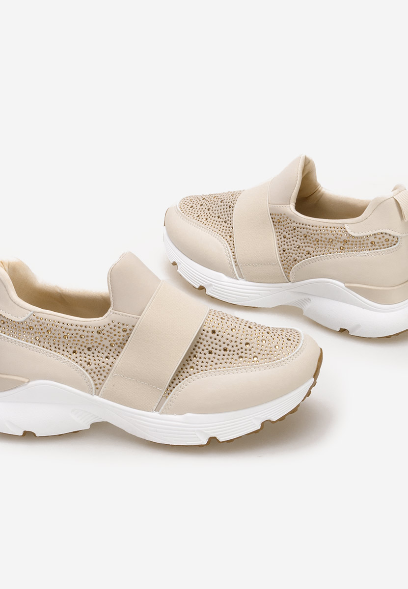 Beżowe sneakersy damskie Zaliana V2