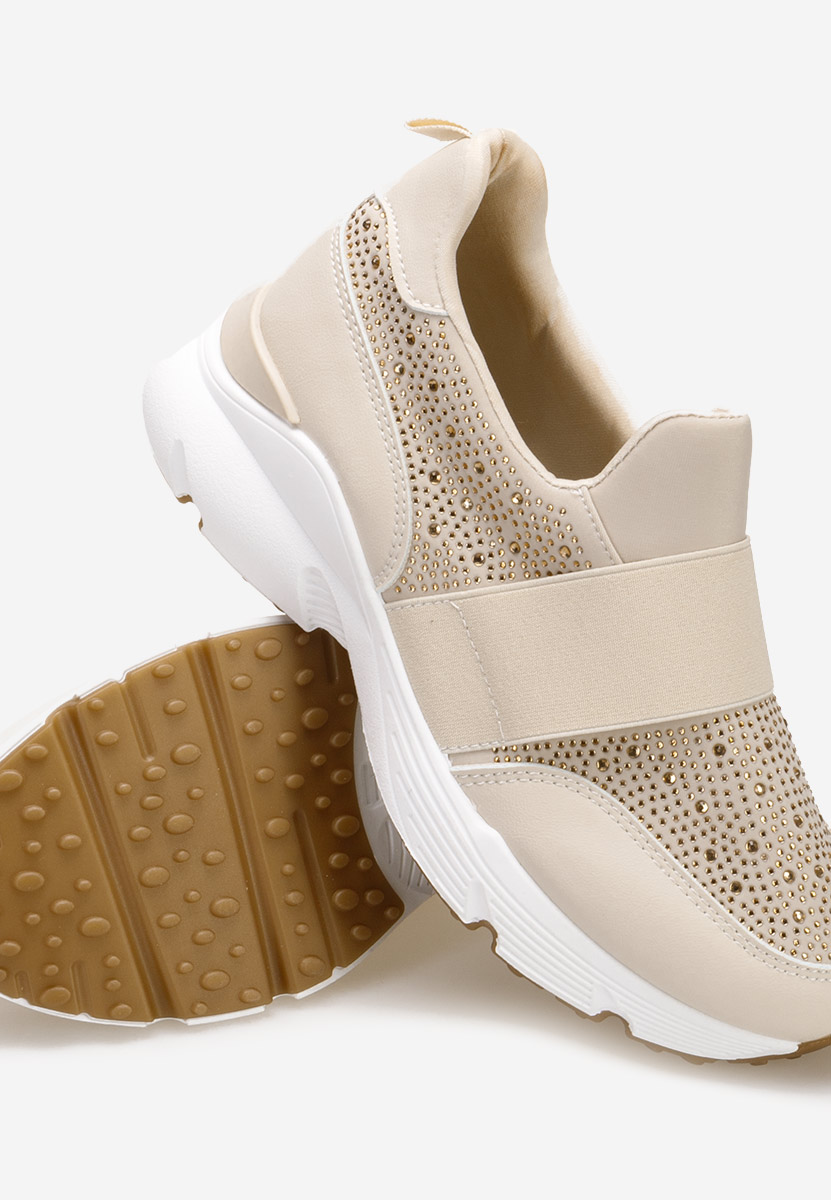 Beżowe sneakersy damskie Zaliana V2