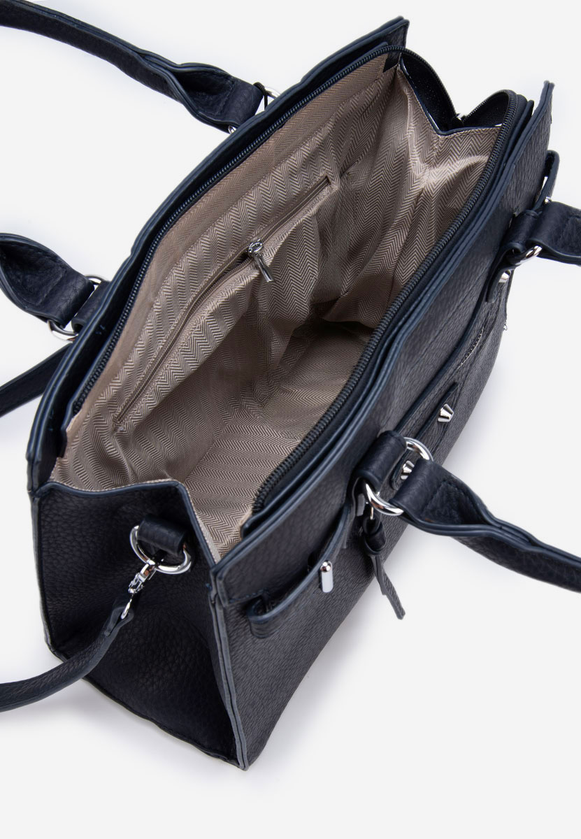 Granatowe torebka do biura Lentia