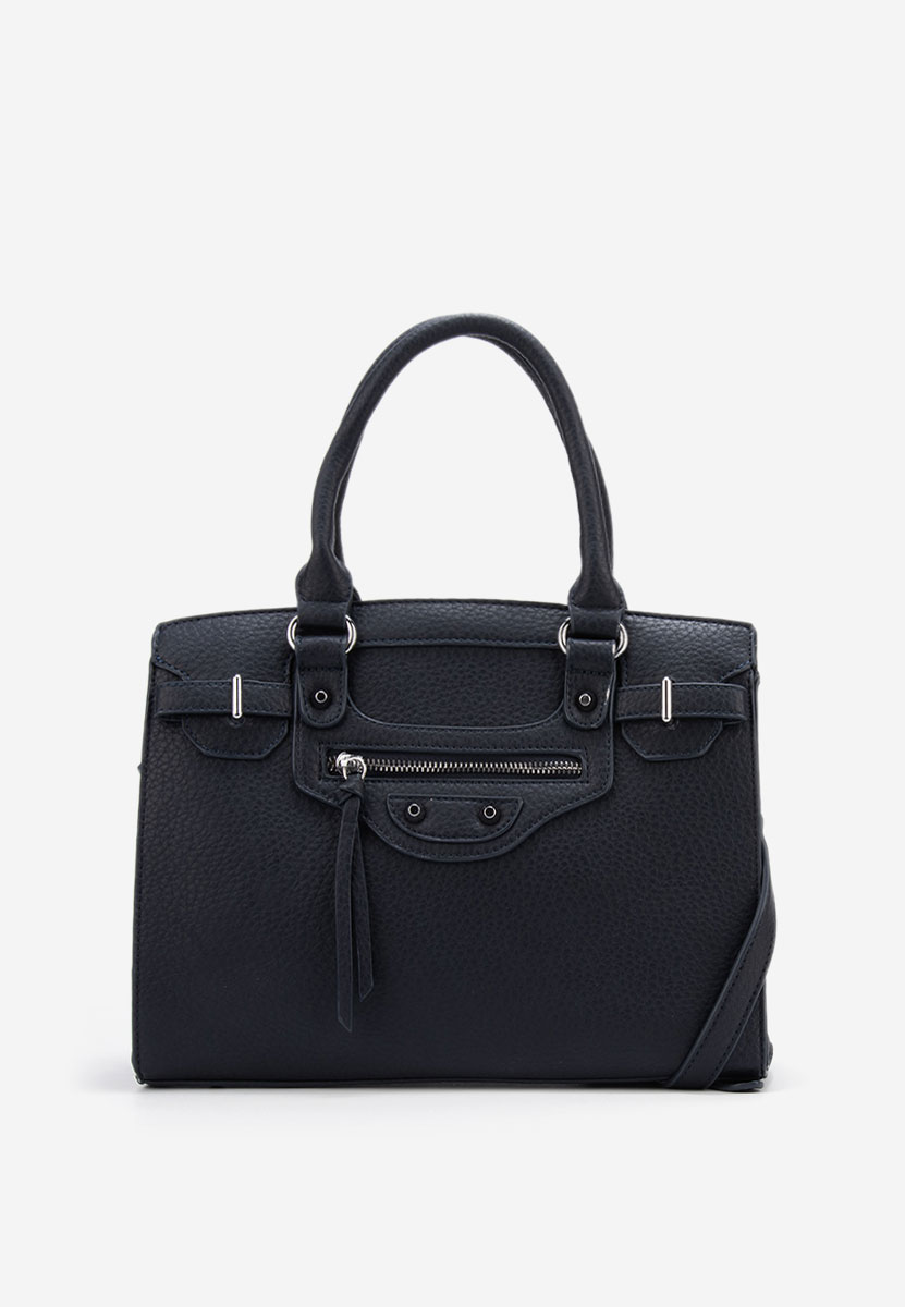 Czarna torebka do biura Lentia