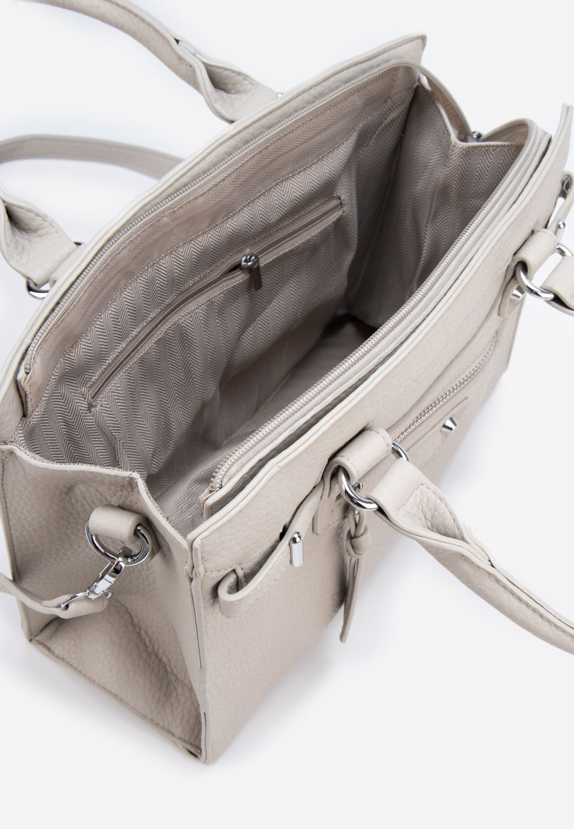 Szare torebka do biura Lentia