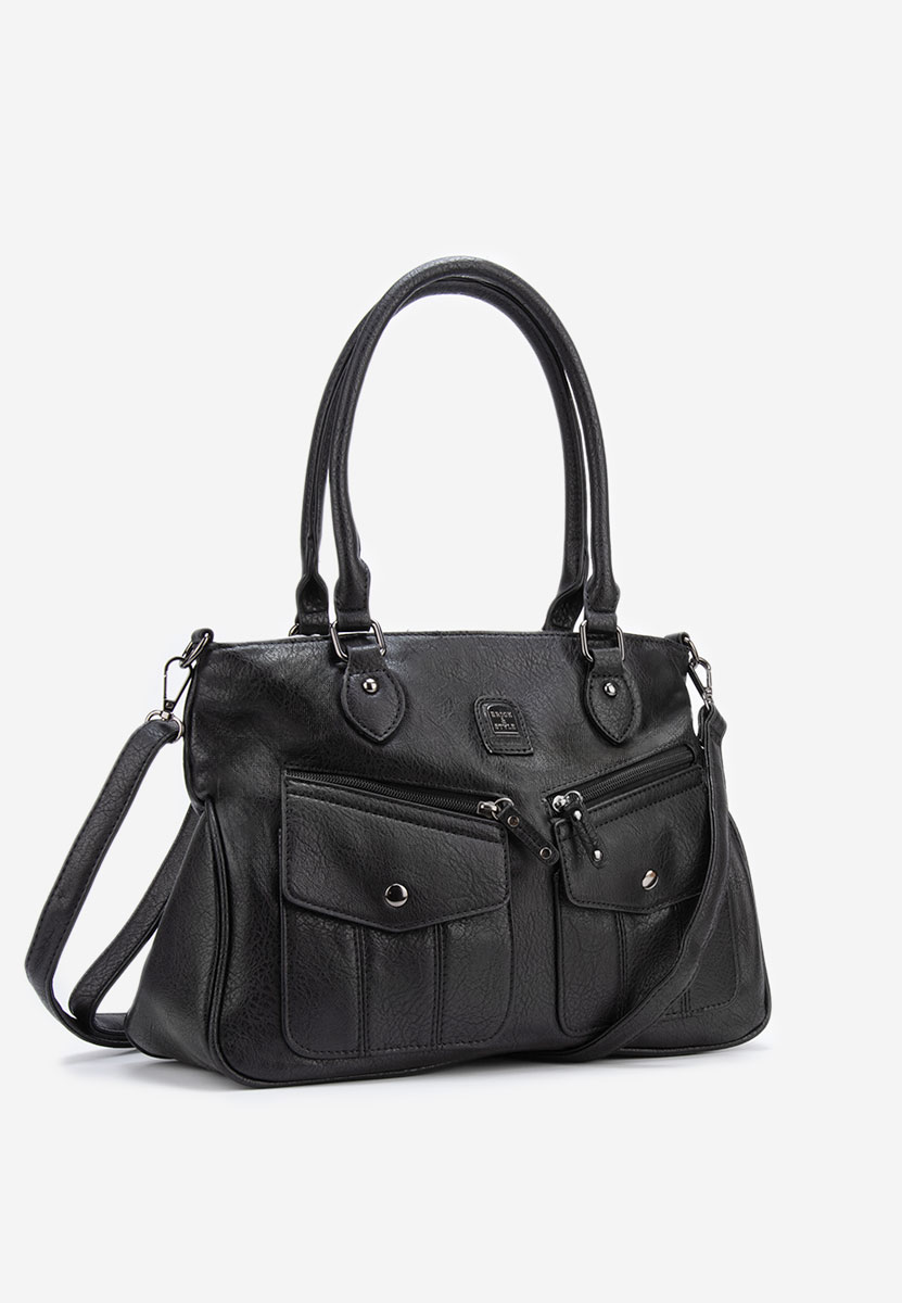 Czarna torebka do ręki Zaura