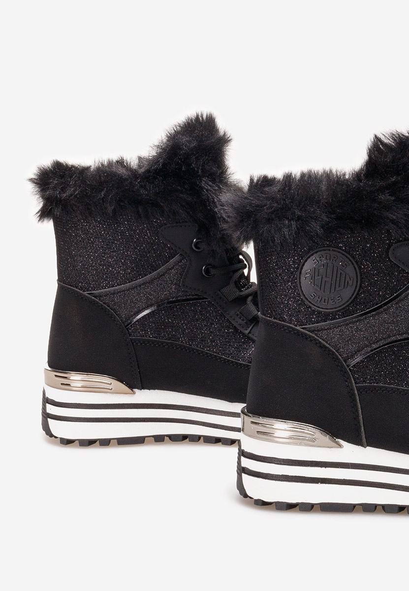 Czarne sneakersy wysokie Sambela