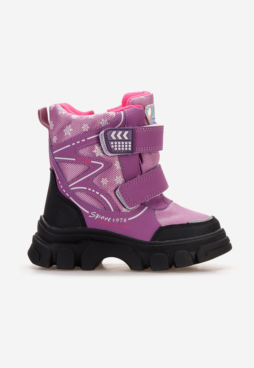 Fioletowe botki dziewczęce Mendoza