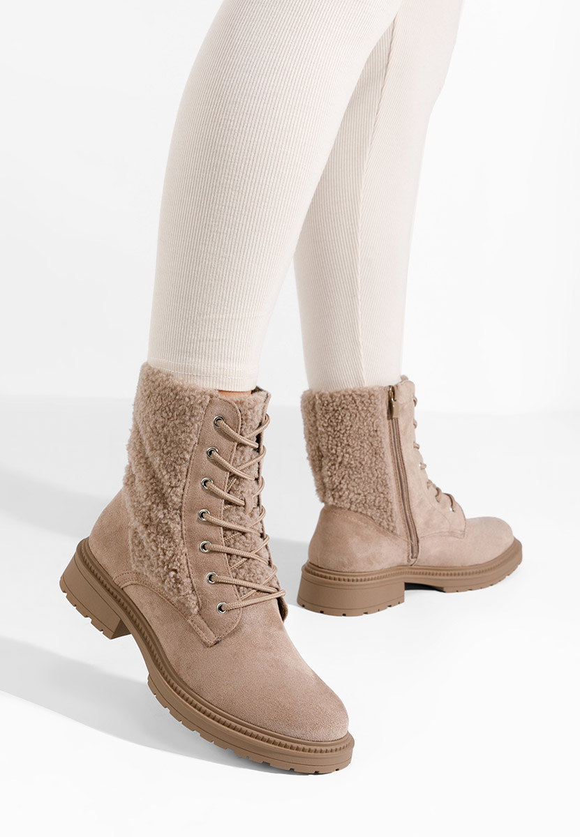 Beżowe trapery damskie Milaya