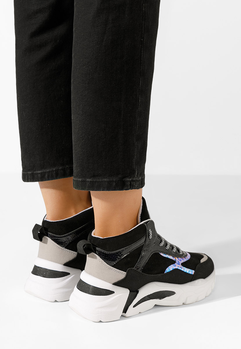 Czarne sneakersy damskie Alicante D2