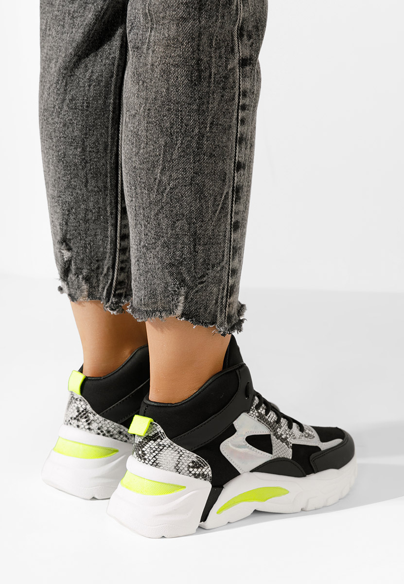 Czarne sneakersy damskie Estera D2