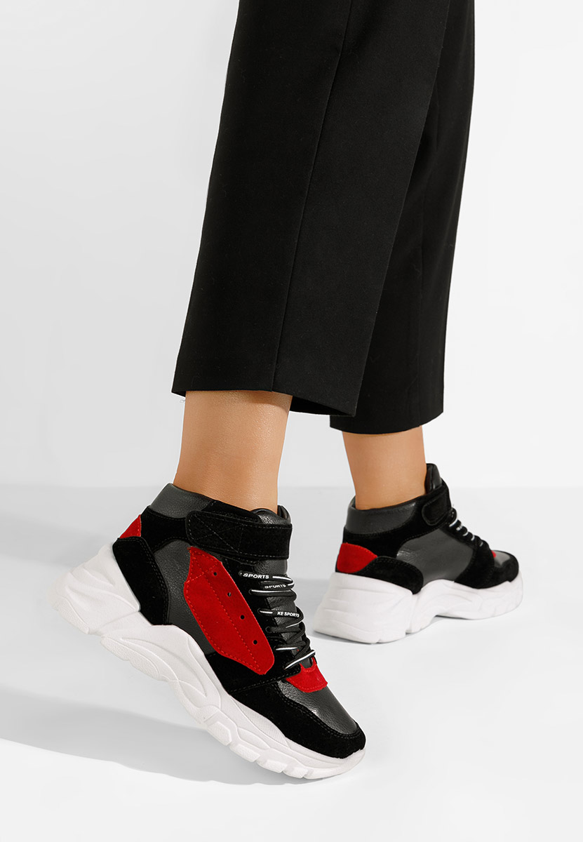 Czarne sneakersy damskie Florenza D2