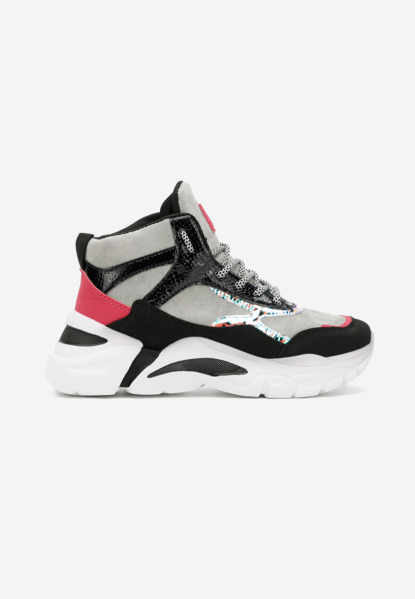 Szare sneakersy damskie Alicante D2