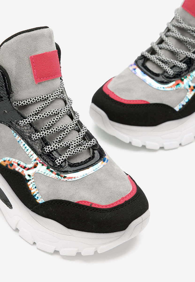 Szare sneakersy damskie Alicante D2