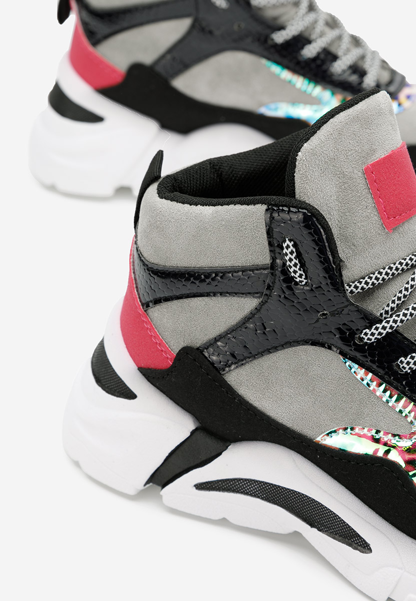 Szare sneakersy damskie Alicante D2