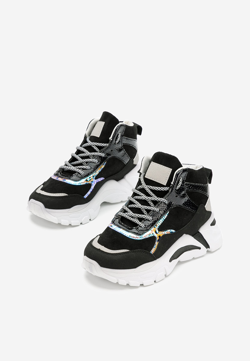 Czarne sneakersy damskie Alicante D2