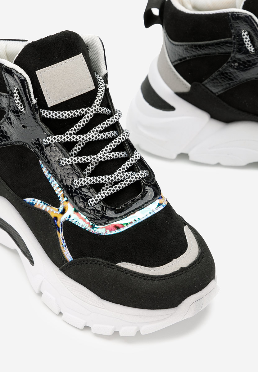 Czarne sneakersy damskie Alicante D2