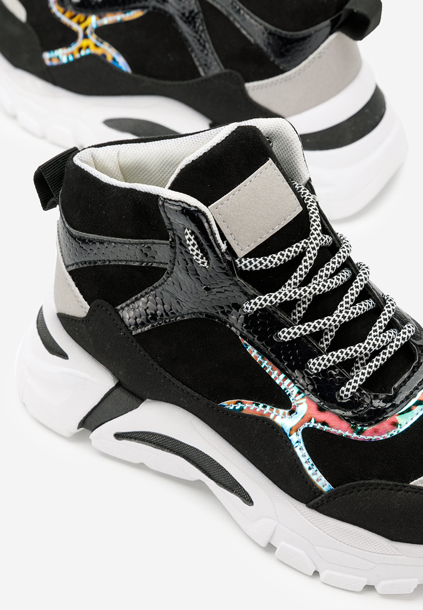 Czarne sneakersy damskie Alicante D2