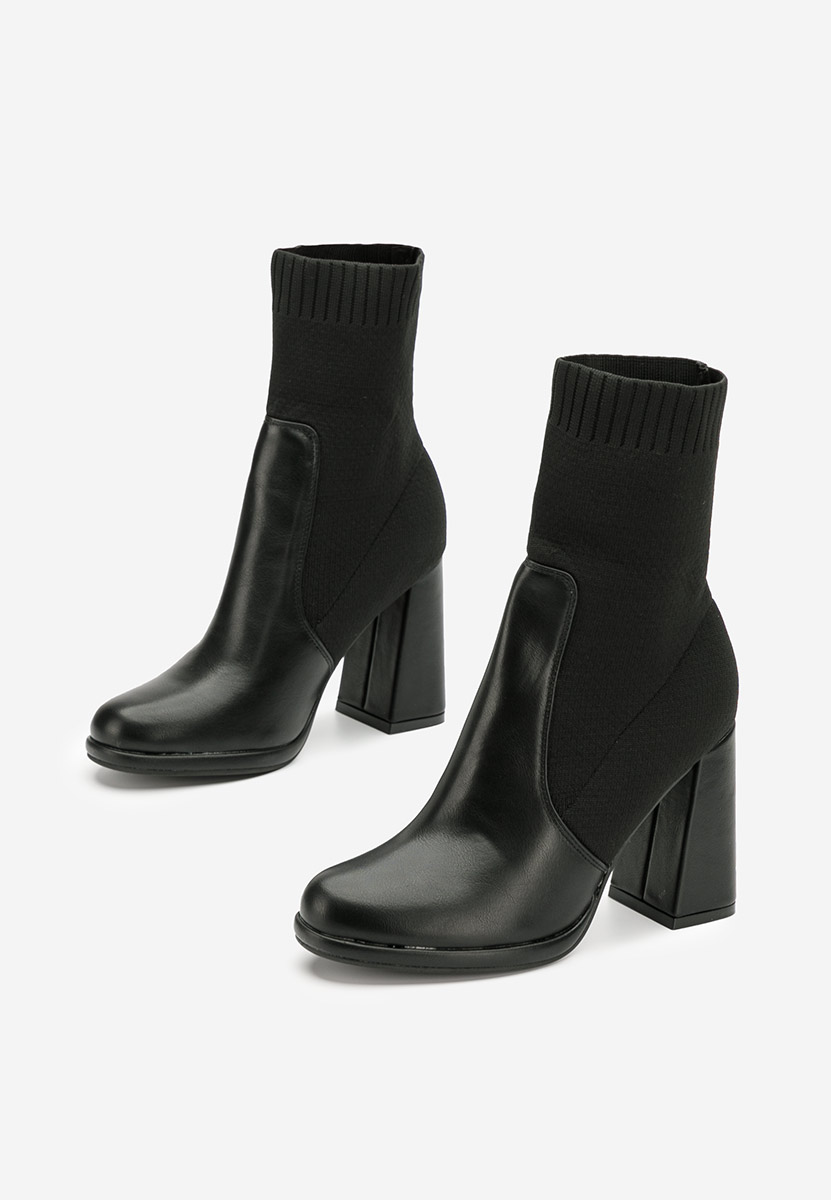 Czarne botki damskie Ventilla