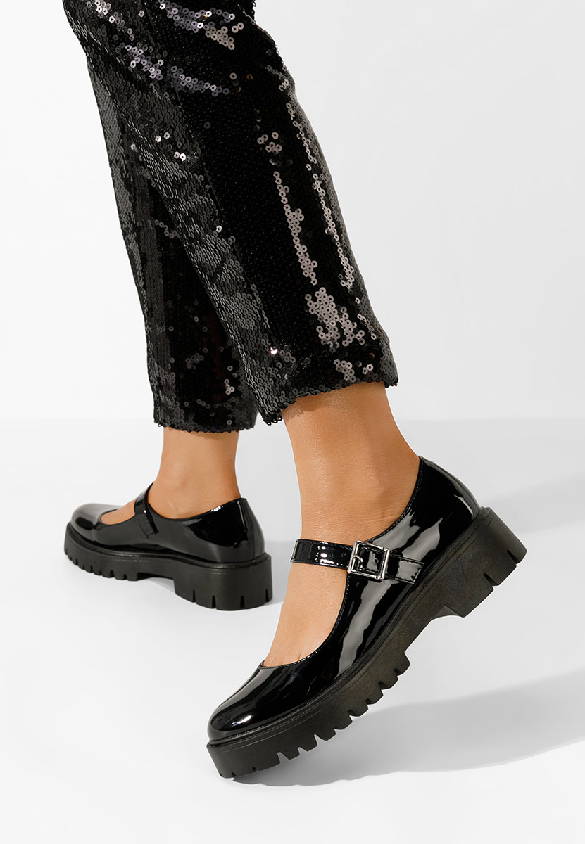 Czarne półbuty damskie Orias V3