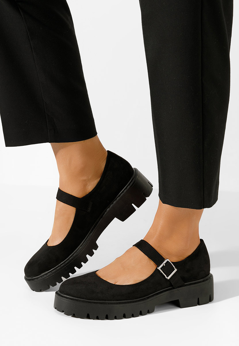 Czarne półbuty damskie Orias V2