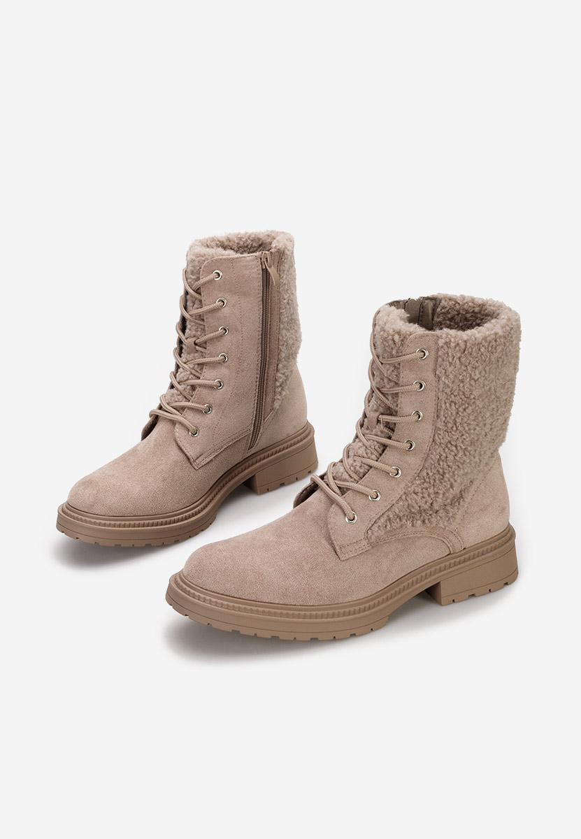 Beżowe trapery damskie Milaya