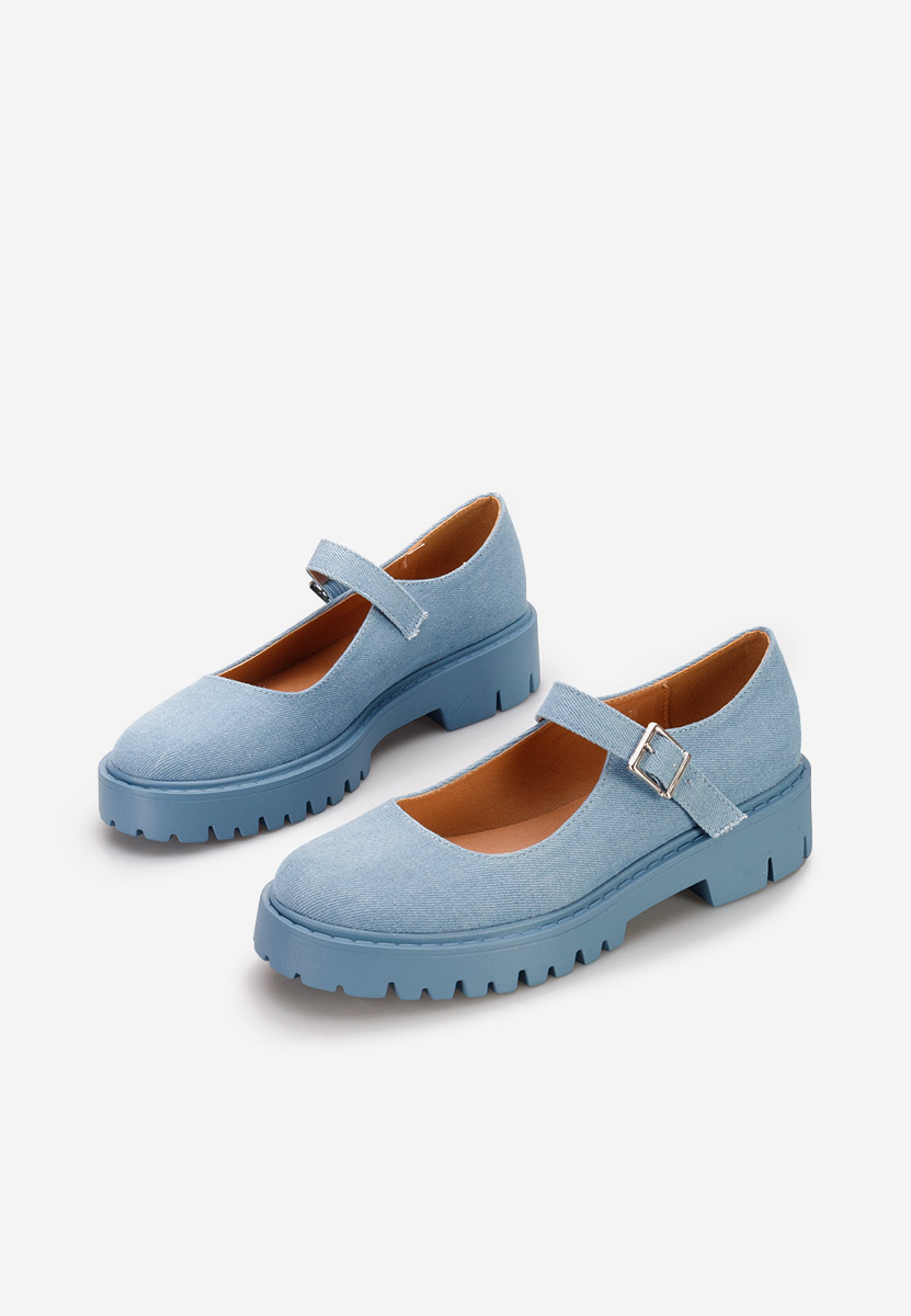 Granatowe półbuty damskie Orias