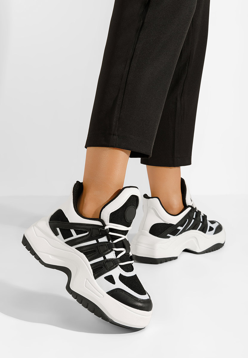 Czarne sneakersy na platformie Alessia Czarne sneakersy na platformie Alessia