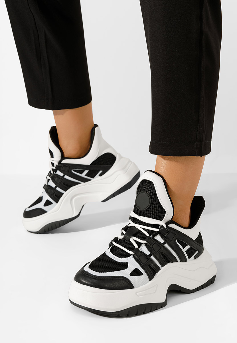 Czarne sneakersy na platformie Alessia Czarne sneakersy na platformie Alessia