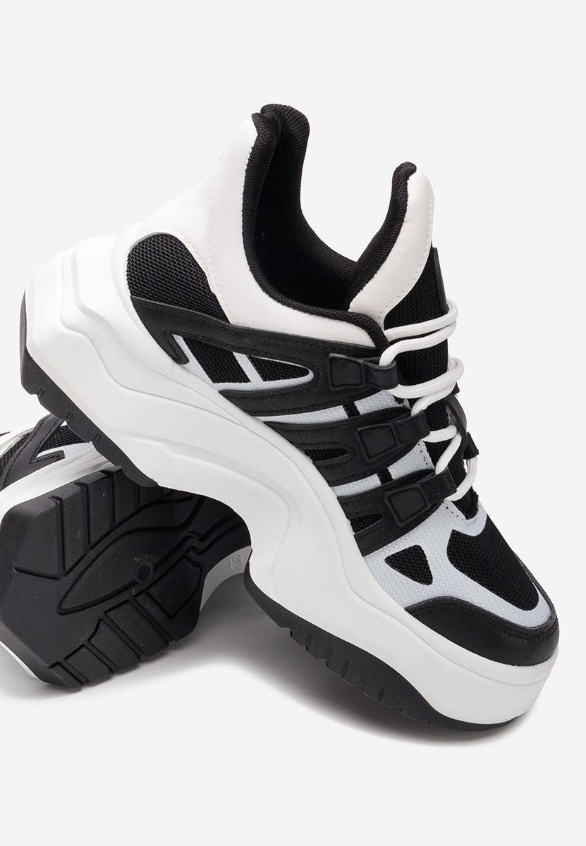 Czarne sneakersy na platformie Alessia Czarne sneakersy na platformie Alessia