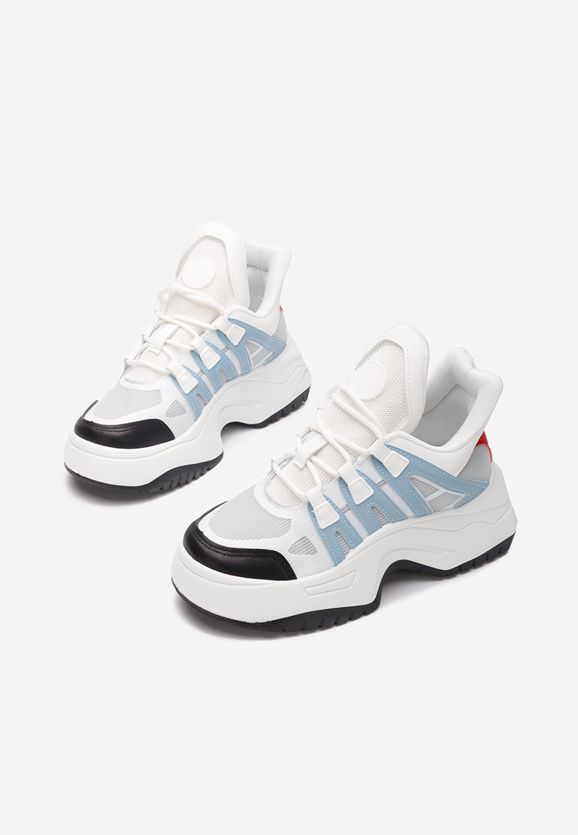 Białe sneakersy na platformie Alessia B Białe sneakersy na platformie Alessia B