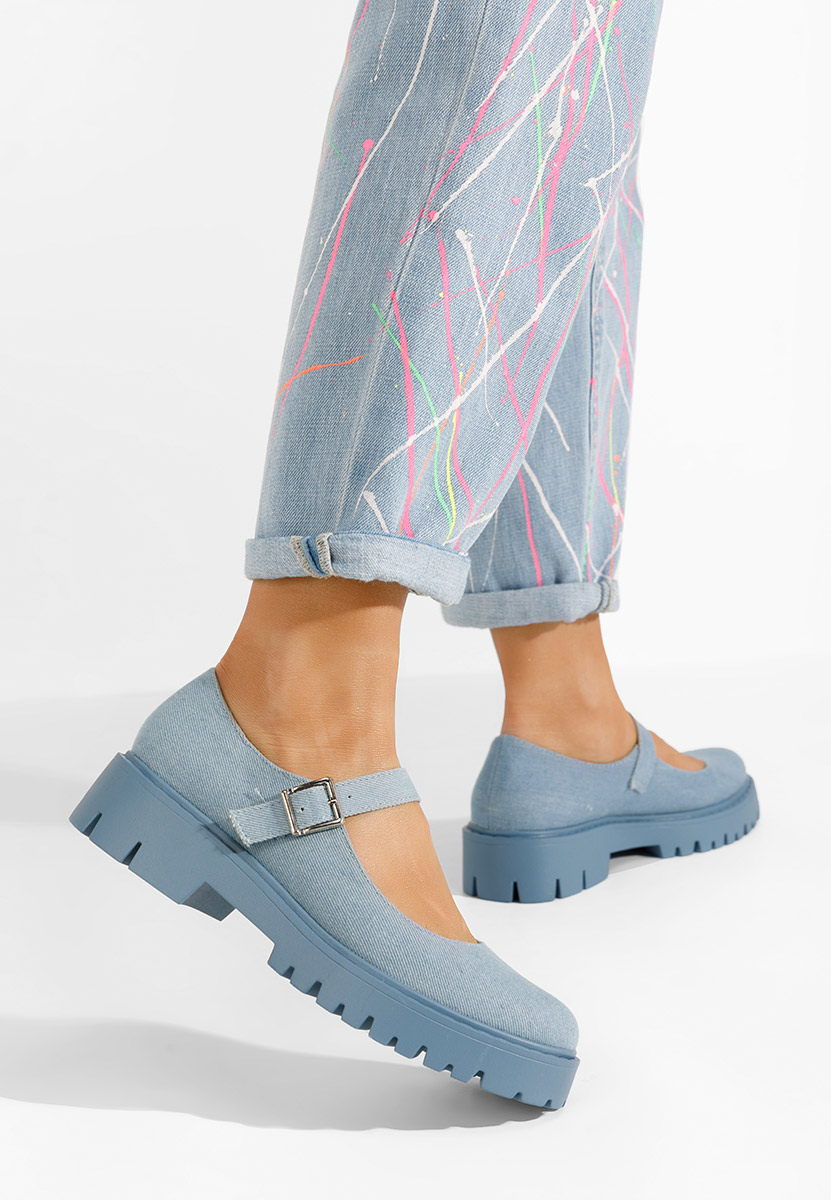 Granatowe półbuty damskie Orias