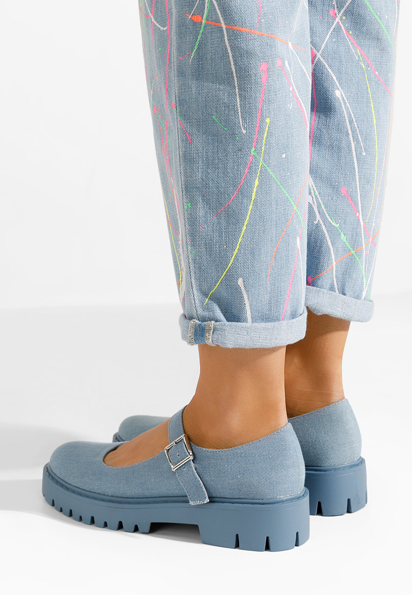 Granatowe półbuty damskie Orias