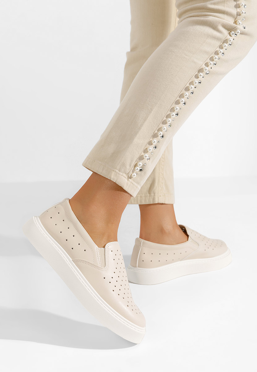 Beżowe espadryle damskie Sotiy V2