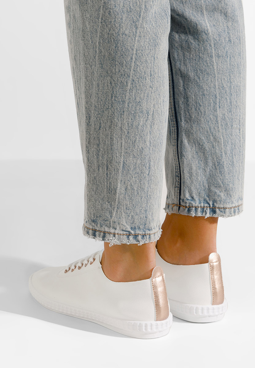 Białe półbuty damskie Simina V8